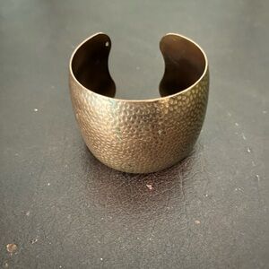 Vintage Textured Copper Cuff Bracelet